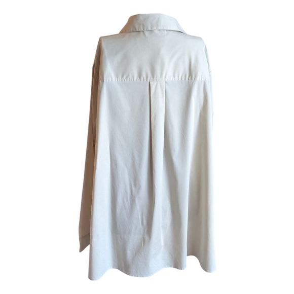 NWOT Denim & Co. Coolmax Side Slit Button Down Blouse Top Sz 3x - Picture 7 of 12